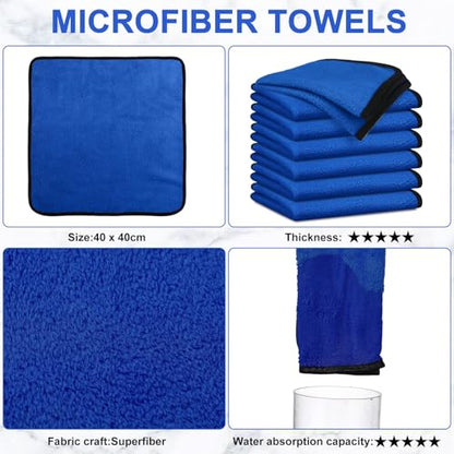 Microfiber Towels Bulk Car Drying Cloth (60 Count)