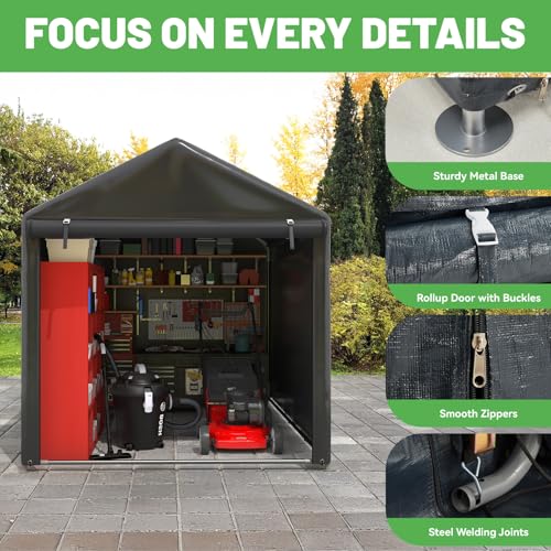 5x7 FT Carport Storage Shed