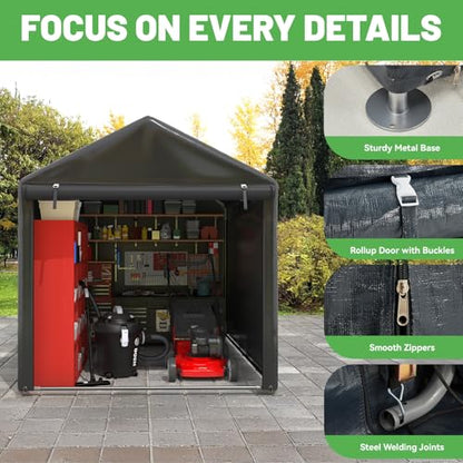 5x7 FT Carport Storage Shed