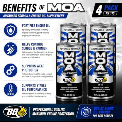 BG Advanced Formula MOA PN 115 Motor Oil Additive (44 Fl Oz)