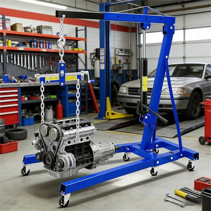 2 Ton Hydraulic Engine Hoist with Lever Stabilizer