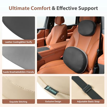 Car Headrest and Lumbar Support Pillow for Car Office Chair