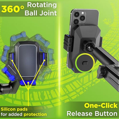 Cell Phone Mount for Truck Phone Holder for Truck Drivers