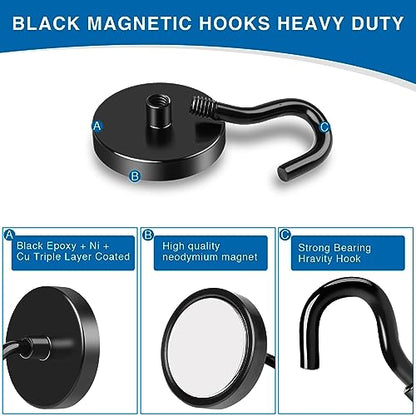 Magnetic Hooks for Cruise Cabins (6 Count)