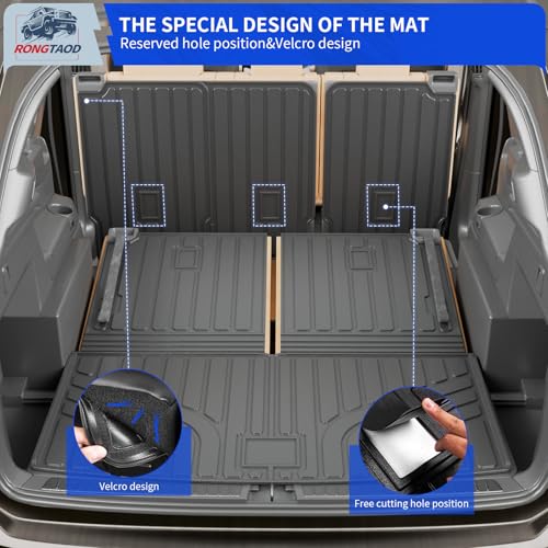 Trunk Mat+2nd&3rd Row Backrest Mats for 2018