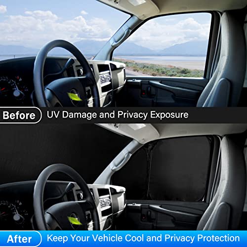 Windshield Sun Shade for Chevrolet Express (2 Count)