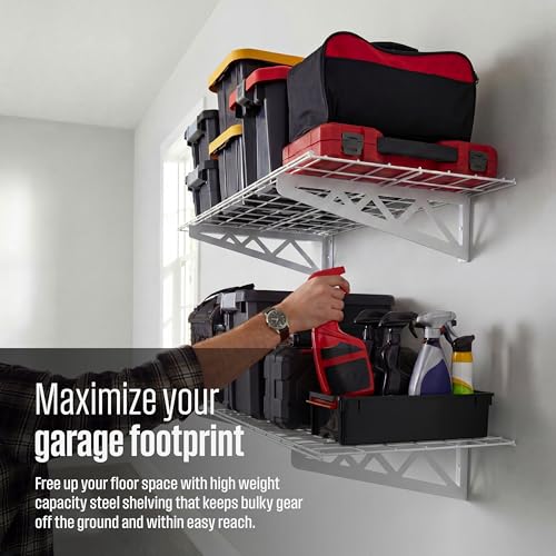 Steel Garage Wall Shelves 2 (2 Count)
