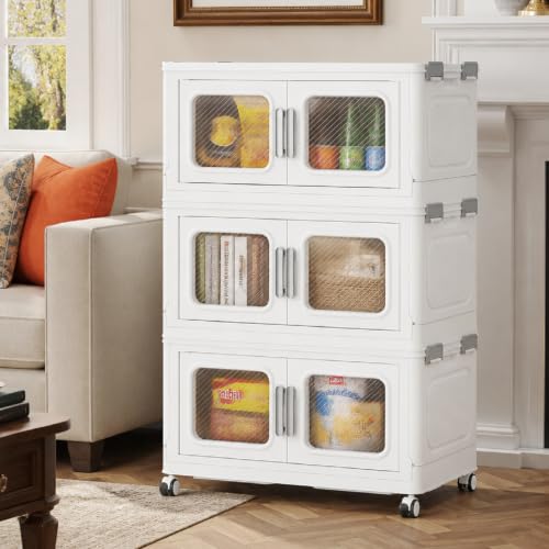 150 Qt Extra Large Stackable Storage Bin with Lids (3 Count)