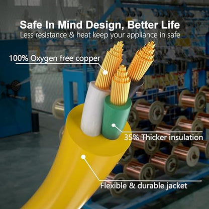 6FT 12 Gauge Extension Cord Yellow