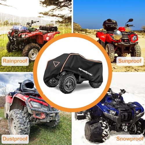 ATV Cover 420D Waterproof Heavy Duty 4 Wheeler Cover for Honda L