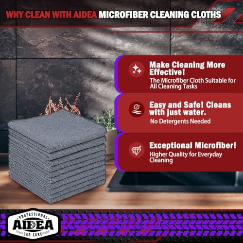 Microfiber Cleaning Cloth Grey 20PK (20 Count)