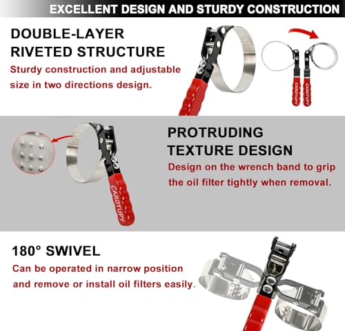 Medium Swivel Oil Filter Wrench