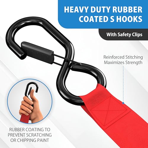 USA Based Retractable Ratchet Straps (2 Count)