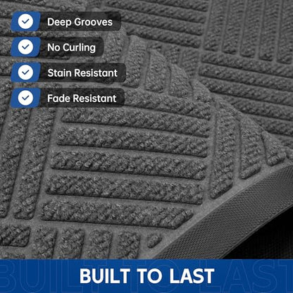 Durable Indoor Outdoor Door Mat (12 Sq Ft)