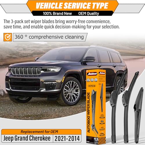 Windshield Wiper Blade Replacement for Jeep Grand Cherokee
