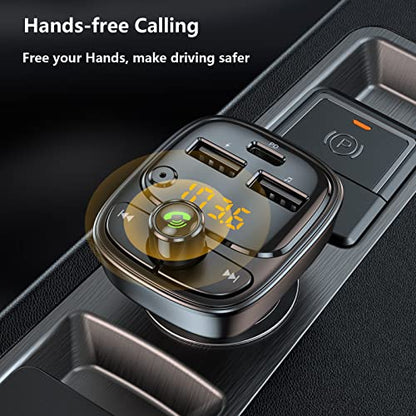 Bluetooth 5.3 FM Transmitter Car Adapter