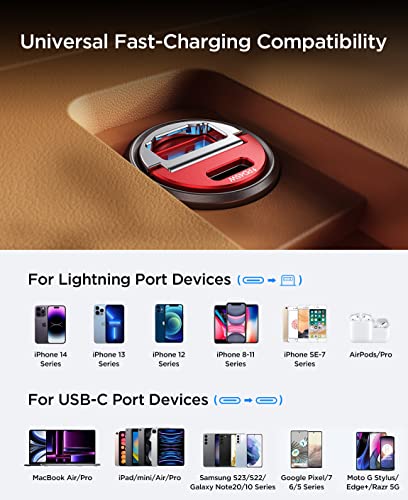 90W USB C Car Charger Fast Charge