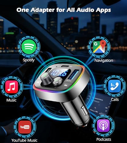 Bluetooth Car Adapter 5.4