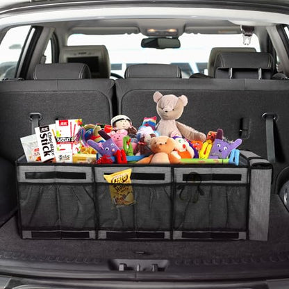 Collapsible Trunk Organizer with Insulated Leakproof Cooler Bag