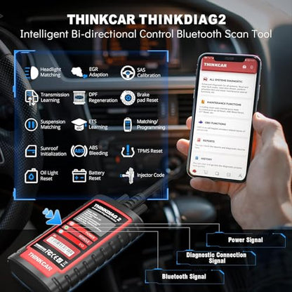 Thinkdiag2 All System Bidirectional OBD2 Diagnostic Scanner for iOS & Android