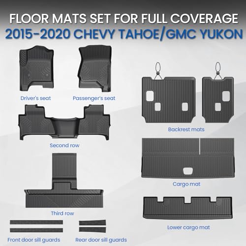 Floor Mats for Chevy Tahoe & GMC Yukon 2015