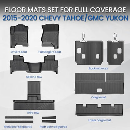 Floor Mats for Chevy Tahoe & GMC Yukon 2015
