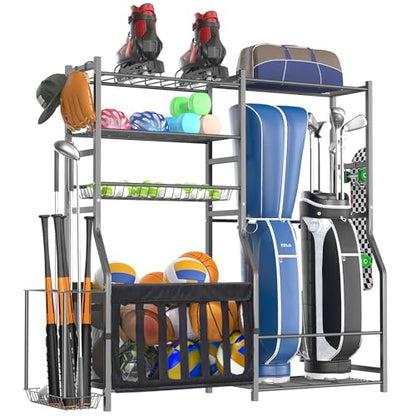 Heavy Duty Garage Sports Equipment Organizer