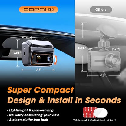 Z60 4K+1080P Dual Dash Cam