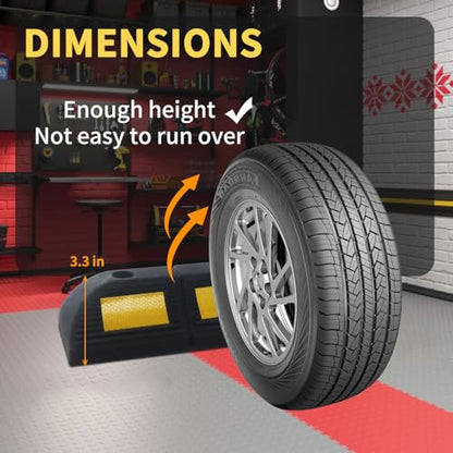 Rubber Parking Stopper for Garage 4 Pack