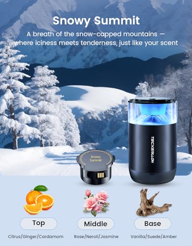 Smart Car Air Freshener Diffuser with Ambient Light