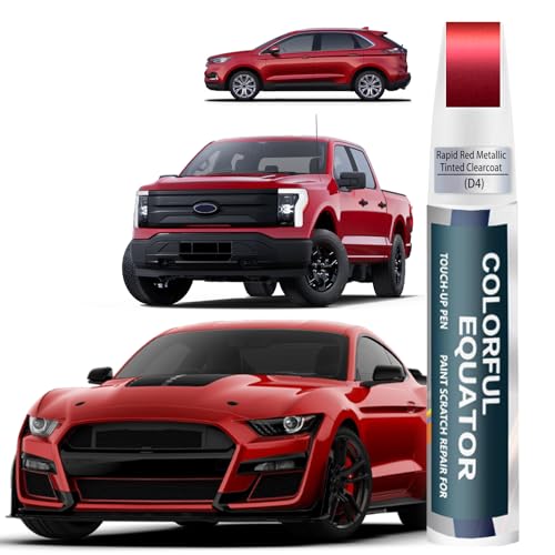 D4 Rapid Red Metallic Tinted Clearcoat Touch Up Paint for Ford