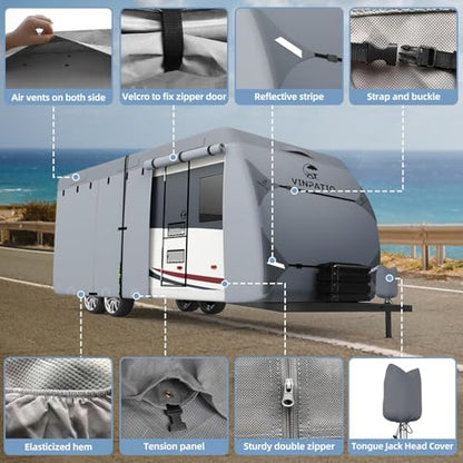 RV Cover 7 Layers Heavy Duty RV & Trailer Cover