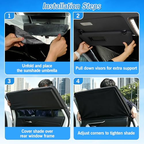 Windshield Sun Shade Umbrella for Honda CR (5 Count)