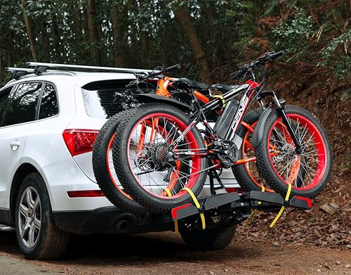 2 E Bike Foldable Hitch Mount Bike Rack for 2" Receiver SUV & Trucks