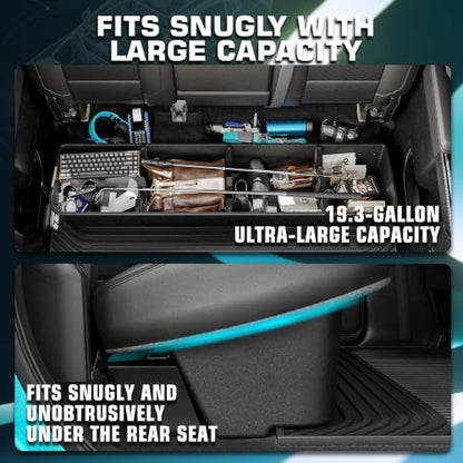 Black Rear Underseat Storage Custom Fit 2019 (33.814 Fl Oz)