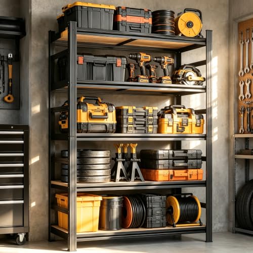 Garage Shelving 3000 LBS Adjustable Wood Storage Shelves