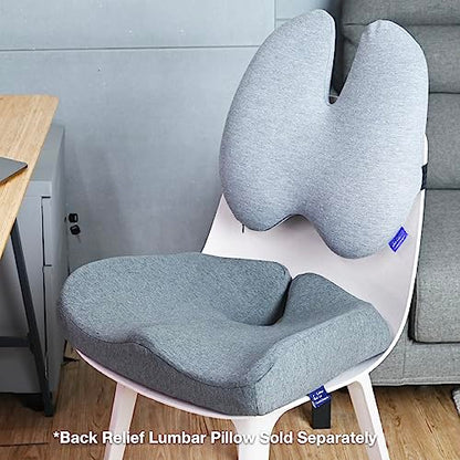 Patented Pressure Relief Seat Cushion for Long Sitting Hours on Office