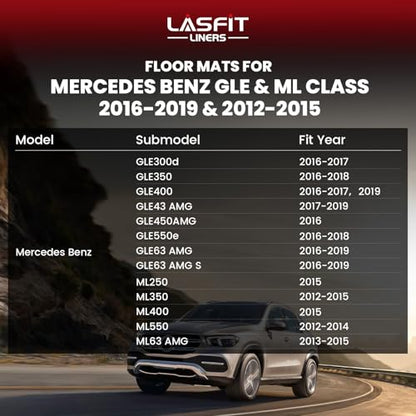Floor Mats for Mercedes Benz GLE 2016