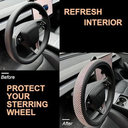 Bling Comfy Steering Wheel Cover for Tesla Model Y