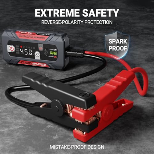 JT400 Jump Starter with Battery Tester