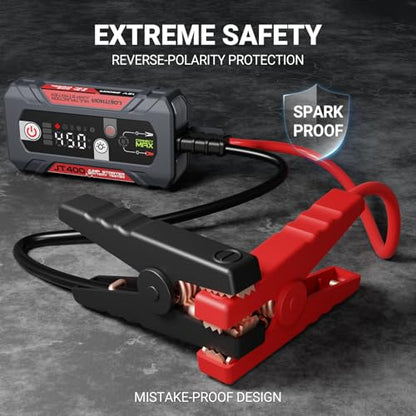JT400 Jump Starter with Battery Tester