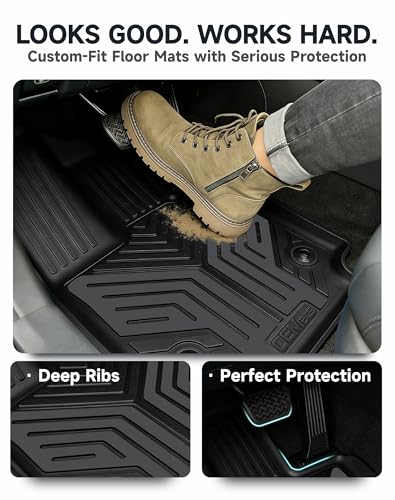 Premium Color TPE Floor Mats Custom Fit for Toyota RAV4 2019