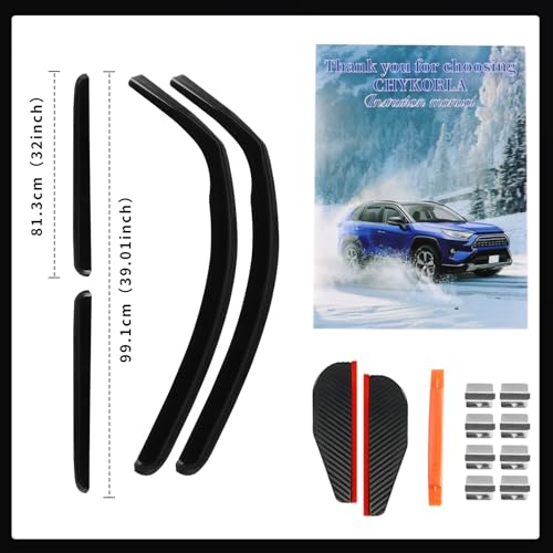 in Channel Window Rain Guards for Toyota Tundra Crew Max 2007 (4 Count)
