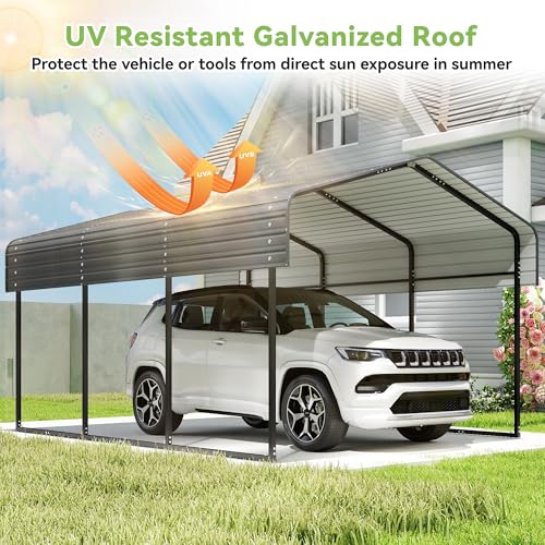 10x15FT Heavy Duty Metal Carport