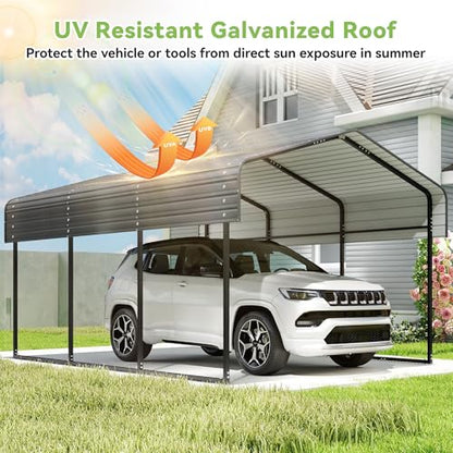10x15FT Heavy Duty Metal Carport