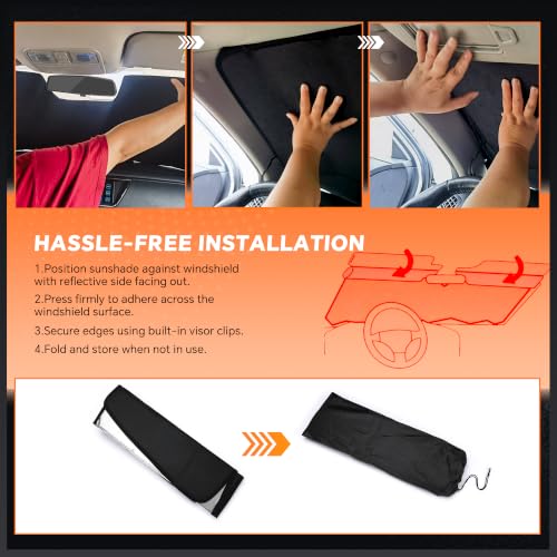 Windshield Sun Shade for Toyota Land Cruiser 2024