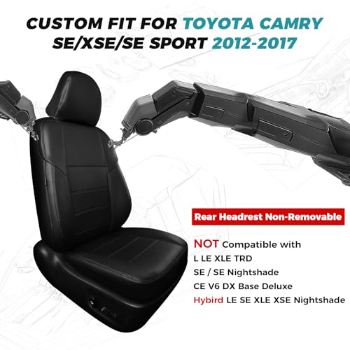Custom Seat Covers for Toyota Camry 2012