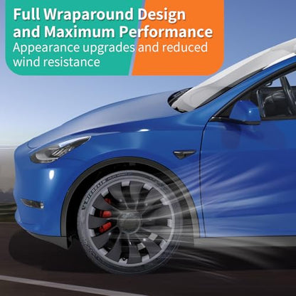 Wheel Rim Protector for Tesla Model Y 2020 (4 Count)