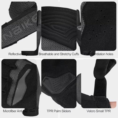 Breathable Mesh Motorcycle Gloves for Men