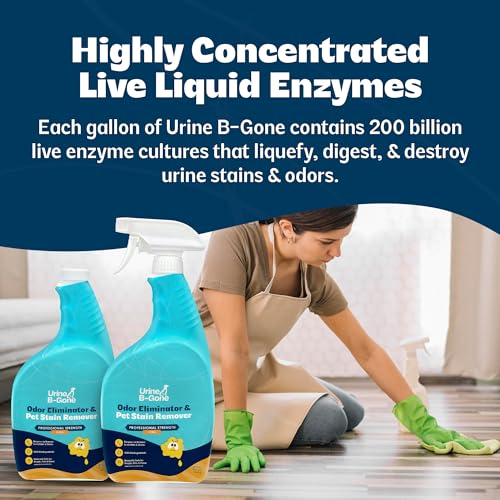 Urine B Gone Enzyme Cleaner for Human & Pet Urine (64 Fl Oz)